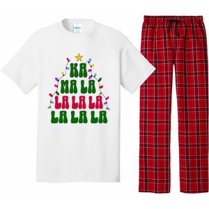 Kamala Harris Ka Ma La La La Christmas Tree Xmas Carol Pajama Set