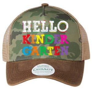 Kids Hello Kindergarten Back To School First Day Legacy Tie Dye Trucker Hat