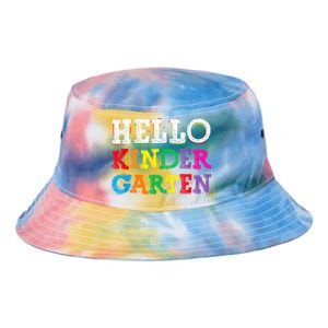 Kids Hello Kindergarten Back To School First Day Tie Dye Newport Bucket Hat