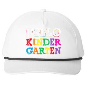 Kids Hello Kindergarten Back To School First Day Snapback Five-Panel Rope Hat