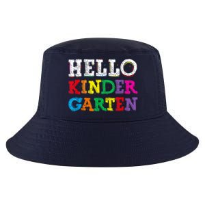 Kids Hello Kindergarten Back To School First Day Cool Comfort Performance Bucket Hat