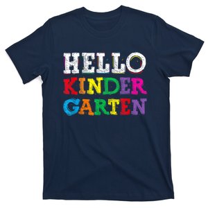 Kids Hello Kindergarten Back To School First Day T-Shirt