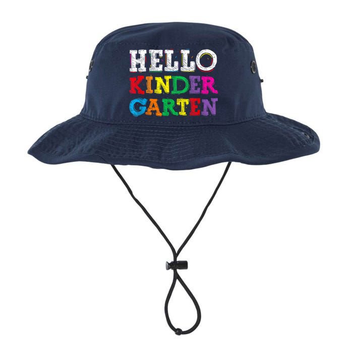 Kids Hello Kindergarten Back To School First Day Legacy Cool Fit Booney Bucket Hat