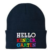 Kids Hello Kindergarten Back To School First Day Knit Cap Winter Beanie