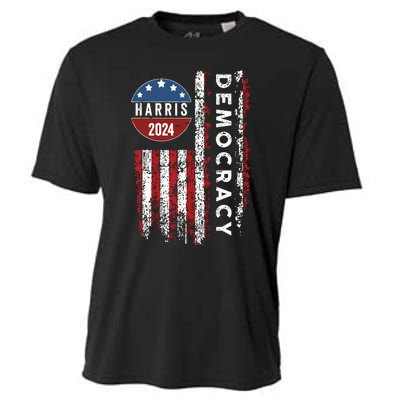 Kamala Harris Kamala 2024 Us Flag Democratic President Cooling Performance Crew T-Shirt