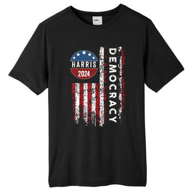 Kamala Harris Kamala 2024 Us Flag Democratic President Tall Fusion ChromaSoft Performance T-Shirt