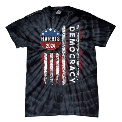 Kamala Harris Kamala 2024 Us Flag Democratic President Tie-Dye T-Shirt