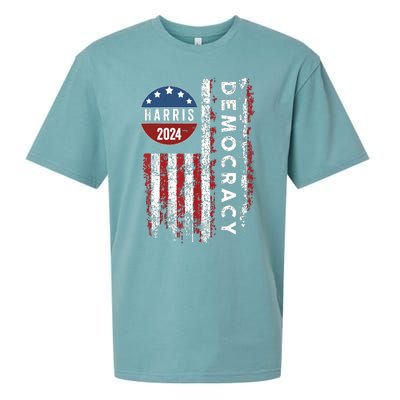 Kamala Harris Kamala 2024 Us Flag Democratic President Sueded Cloud Jersey T-Shirt