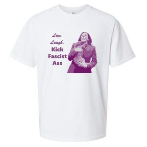 Kamala Harris Live Laugh Kick Fascist Ass Sueded Cloud Jersey T-Shirt