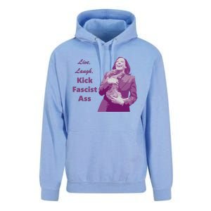 Kamala Harris Live Laugh Kick Fascist Ass Unisex Surf Hoodie