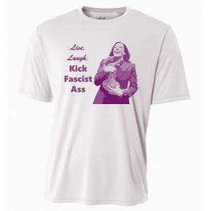 Kamala Harris Live Laugh Kick Fascist Ass Cooling Performance Crew T-Shirt