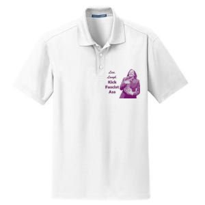 Kamala Harris Live Laugh Kick Fascist Ass Dry Zone Grid Polo