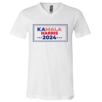 Kamala Harris La 2024election 2024 V-Neck T-Shirt