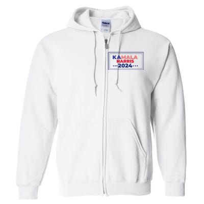 Kamala Harris La 2024election 2024 Full Zip Hoodie