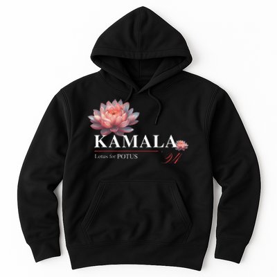 Kamala Harris Lotus Rainbow Floral 2024 President Hoodie