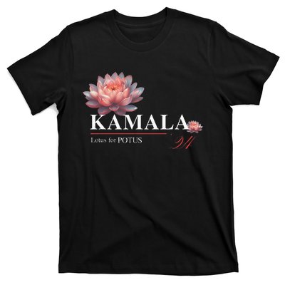 Kamala Harris Lotus Rainbow Floral 2024 President T-Shirt