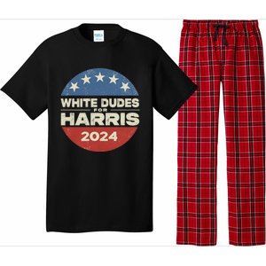 Kamala Harris Lovers 2024 White Dudes For Harris Kamala 2024 Pajama Set