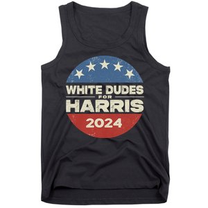 Kamala Harris Lovers 2024 White Dudes For Harris Kamala 2024 Tank Top