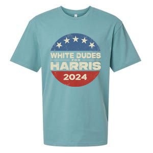 Kamala Harris Lovers 2024 White Dudes For Harris Kamala 2024 Sueded Cloud Jersey T-Shirt