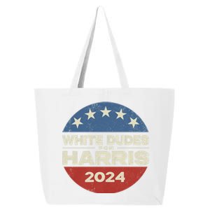 Kamala Harris Lovers 2024 White Dudes For Harris Kamala 2024 25L Jumbo Tote