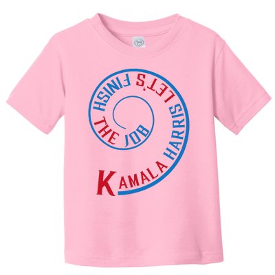 Kamala Harris LetS Finish The Job Election 2024 Toddler T-Shirt