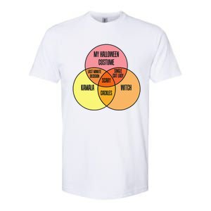 Kamala Harris Lazy Halloween Costume Venn Diagram Funny 2024 Softstyle CVC T-Shirt