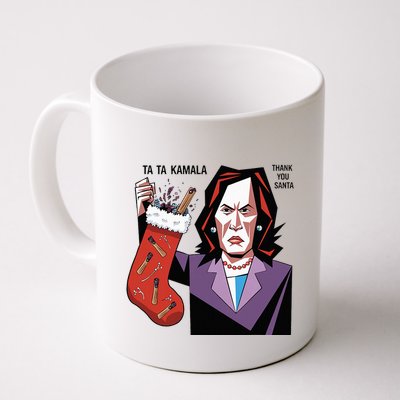 Kamala Harris Lost Election Holding Christmas Stocking Mug