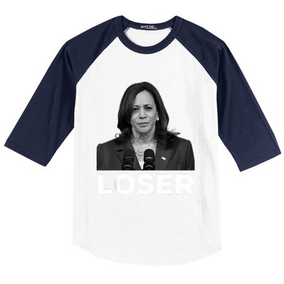 Kamala Harris Loser 2024 Presidential Race Kamala Lost Baseball Sleeve Shirt