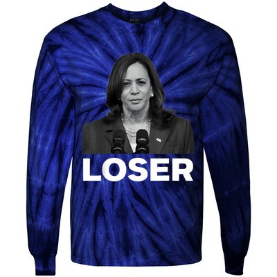 Kamala Harris Loser 2024 Presidential Race Kamala Lost Tie-Dye Long Sleeve Shirt