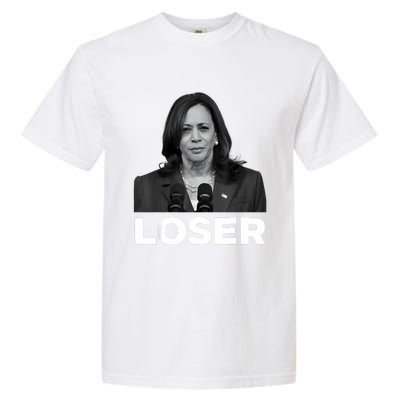 Kamala Harris Loser 2024 Presidential Race Kamala Lost Garment-Dyed Heavyweight T-Shirt