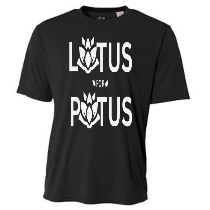 Kamala Harris Lotus For Potus Cooling Performance Crew T-Shirt