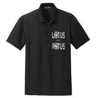 Kamala Harris Lotus For Potus Dry Zone Grid Polo