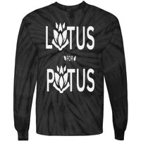 Kamala Harris Lotus For Potus Tie-Dye Long Sleeve Shirt