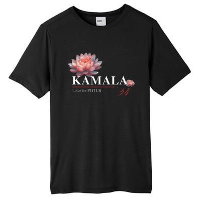 Kamala Harris Lotus Rainbow Floral 2024 President Election Tall Fusion ChromaSoft Performance T-Shirt