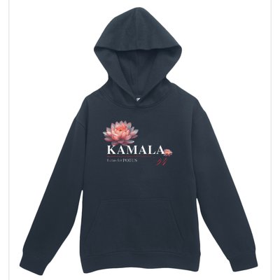 Kamala Harris Lotus Rainbow Floral 2024 President Election Urban Pullover Hoodie