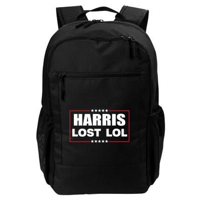 Kamala Harris Lost Trump Won Lol Backpack