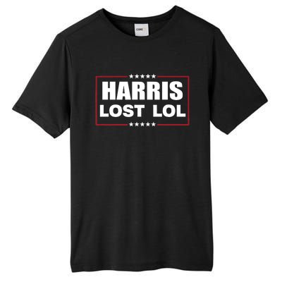 Kamala Harris Lost Trump Won Lol Tall Fusion ChromaSoft Performance T-Shirt