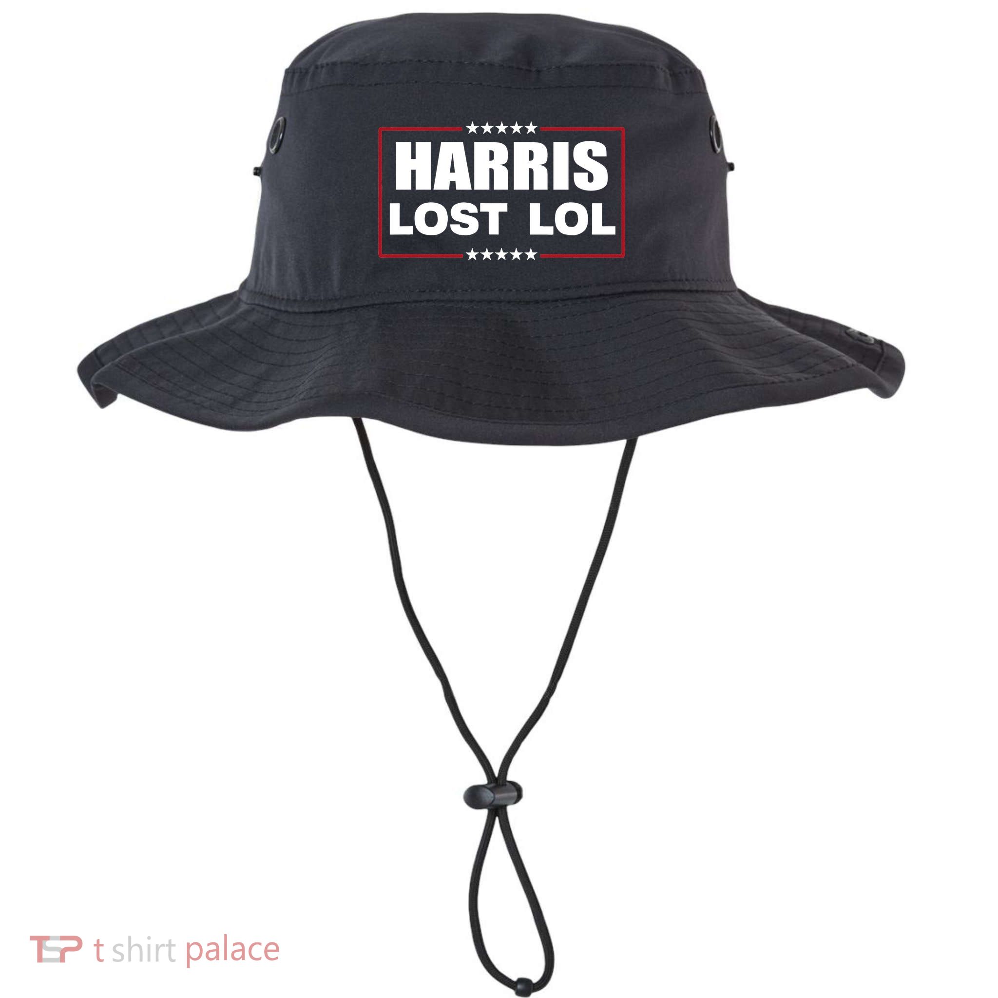 Kamala Harris Lost Trump Won Lol Bucket Hat