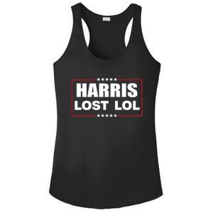 Kamala Harris Lost Trump Won Lol Ladies PosiCharge Competitor Racerback Tank