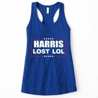 Kamala Harris Lost Trump Won Lol Womens Tank Top