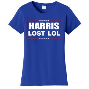 Kamala Harris Lost Trump Won Lol Women's T-Shirt