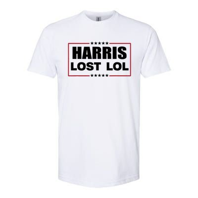 Kamala Harris Lost Trump Won Lol Softstyle® CVC T-Shirt