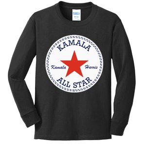 Kamala Harris Logo Election Supporter Shoes Kids Long Sleeve Shirt