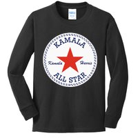 Kamala Harris Logo Election Supporter Shoes Kids Long Sleeve Shirt