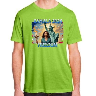 Kamala Harris Lady Liberty Freedom 2024 Adult ChromaSoft Performance T-Shirt