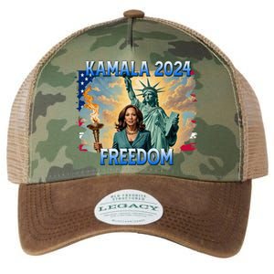 Kamala Harris Lady Liberty Freedom 2024 Legacy Tie Dye Trucker Hat