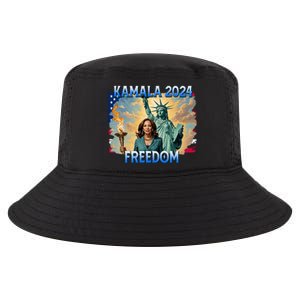 Kamala Harris Lady Liberty Freedom 2024 Cool Comfort Performance Bucket Hat