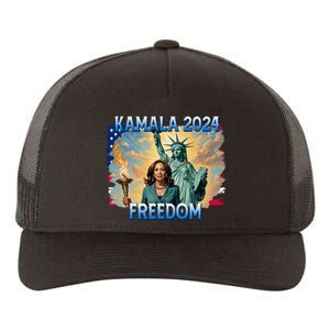 Kamala Harris Lady Liberty Freedom 2024 Yupoong Adult 5-Panel Trucker Hat