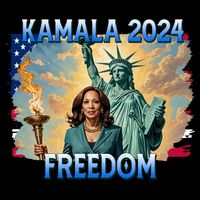 Kamala Harris Lady Liberty Freedom 2024 Apron