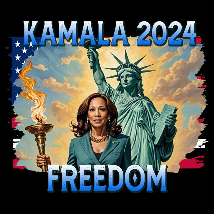 Kamala Harris Lady Liberty Freedom 2024 Apron